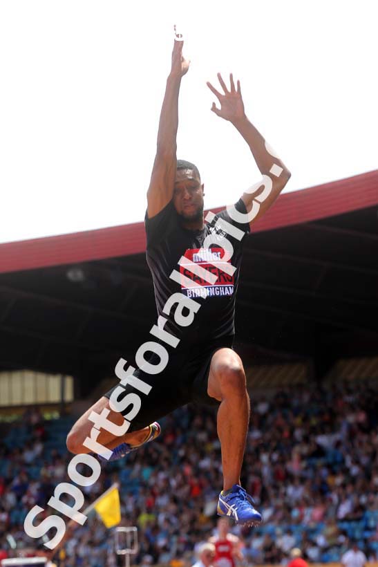 Mens long jump, Muller British Championships, Alexander Stadium, Birmingham. Photo: David T. Hewitson/Sports for All Pics